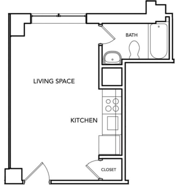 Floor Plan  Congress 300 Floor Plan with 300 Sq. Ft. at 275 on the Park, Missouri