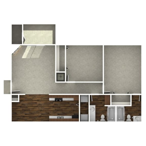 a bedroom floor plan is shown in this image