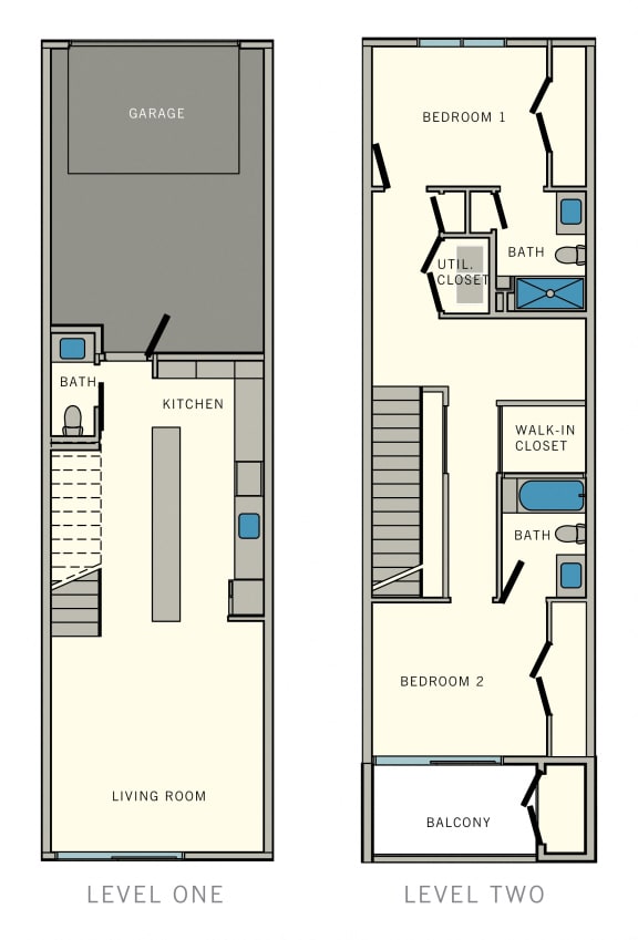 Floor Plan  B4 Floor Plan at Aviator at Brooks Apartments, Clear Property Management, San Antonio, 78235