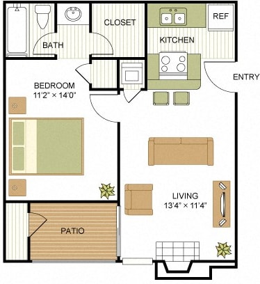 Floor Plan  A1- Renovated