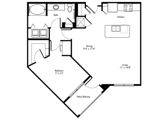 buchanan 1x1 854 sf buchanan 1x1 854 sf at City Lake, Texas, 77054