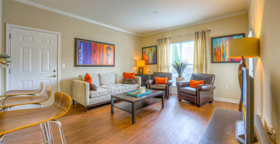 Living Room Interior at Chenal Pointe at the Divide, Little Rock, AR