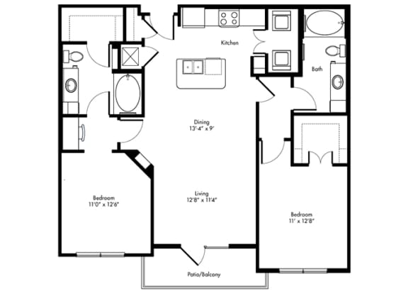 texana 2x2 1122 sf texana 2x2 1122 sf at City Lake, Houston, TX, 77054