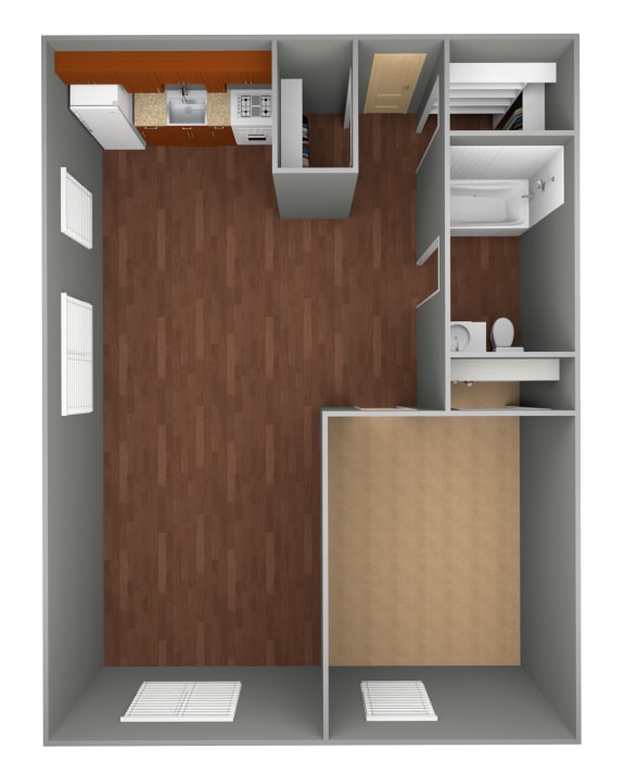 One Bedroom at Prospect East Apartments, Milwaukee