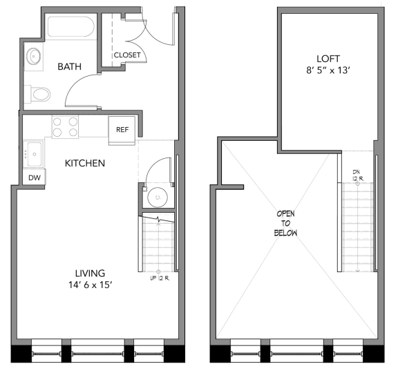 Floor Plans of The Commonwealth in Trenton, NJ