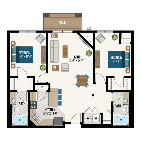 Floor Plans of Waterford Commons in Rosemount, MN