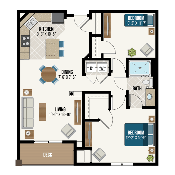 Floor Plans of Waterford Commons in Rosemount, MN