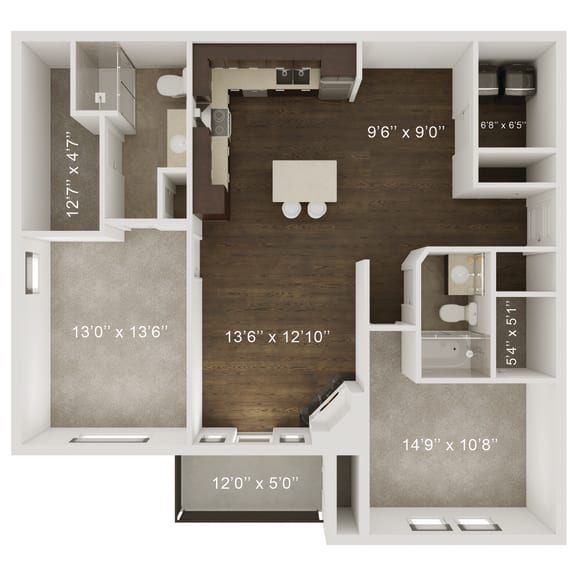 1 & 2 Bedroom Apartments in Omaha, NE Whispering Hills