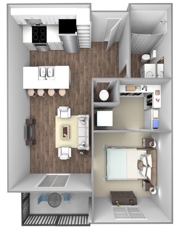 1 bedroom floorplans