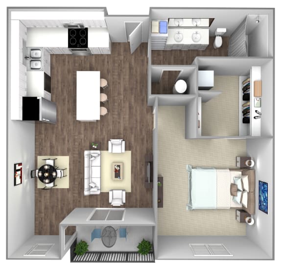 1 bedroom floorplans