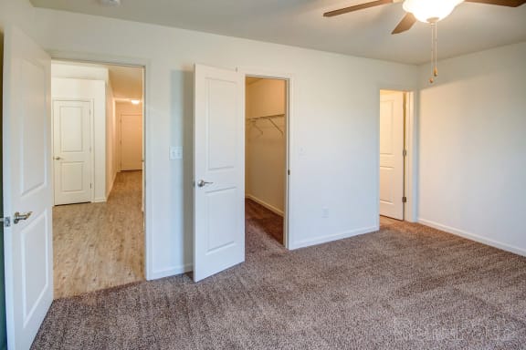 Bedroom doors at Hawthorne Properties, Indiana, 47905