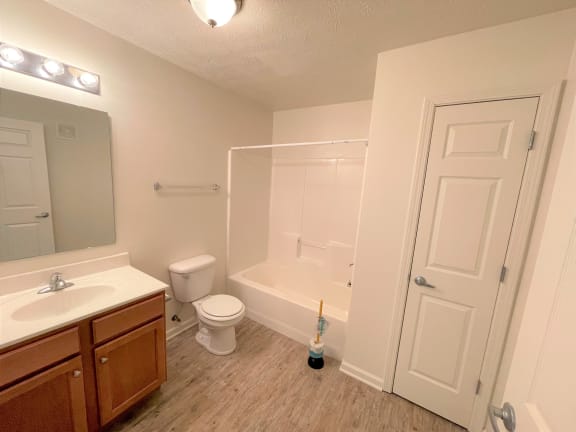 Bathroom with stand in shower at Hawthorne Properties, Lafayette, 47905