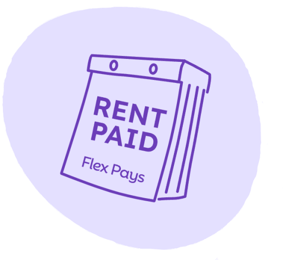 Flex Pay Rent On Your Own Terms Logo at Woodland Ridge, Woodridge