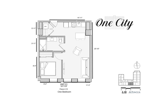 One City C1 Floor Plan