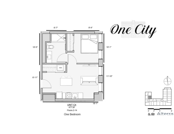 One City C4 Floor Plan