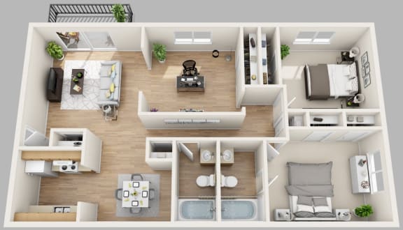2 Bedroom 2 Bath