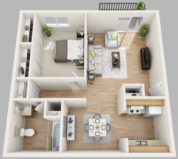 1 Bedroom 1 Bath