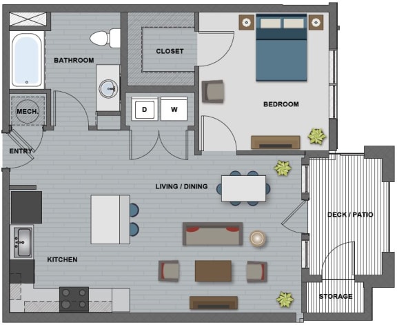 Bell Floor Plan at The Edison at Riverwood, Hermitage, TN