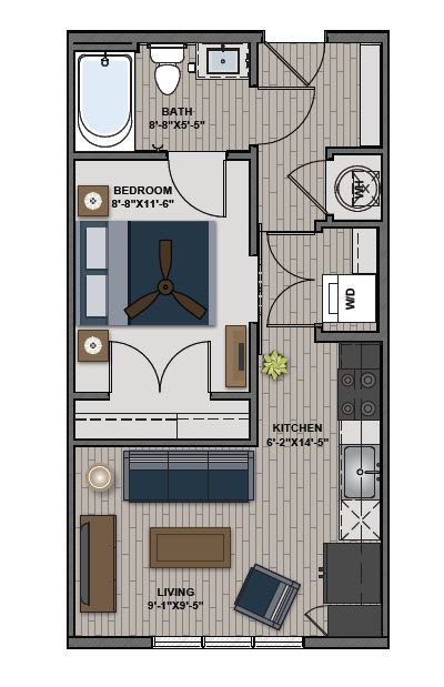 Floor Plan  Eastman Studio