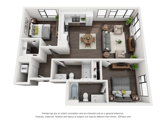 Sky3 Apartments 2D Floor Plan