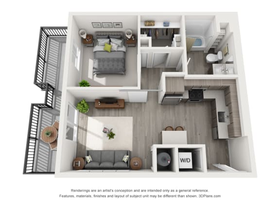 Aiya Apartments A1 Floor Plan