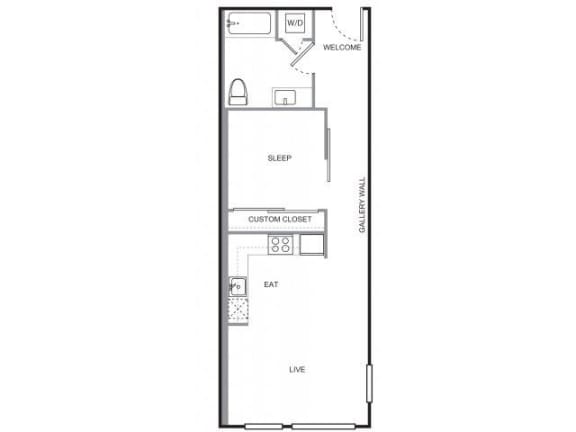 Floor Plan  4730 California Apartments Oregon Floor Plan