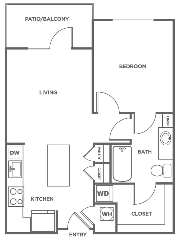 1A Floor Plan at Valor at The Realm, Texas