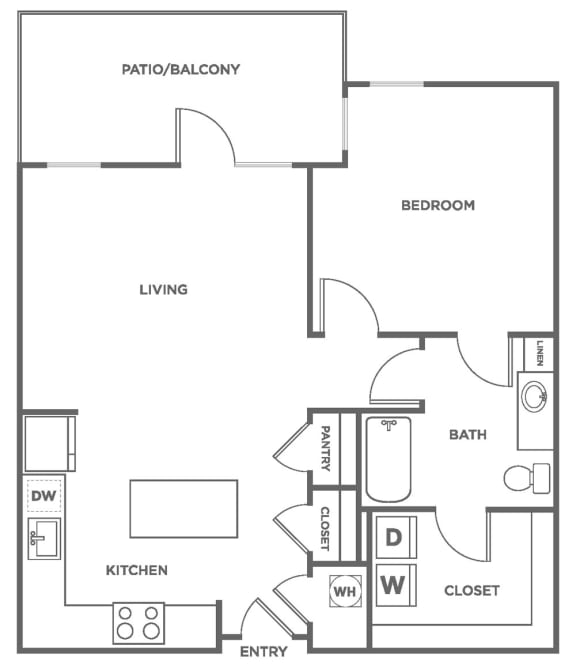 1C Floor Plan at Valor at The Realm, Lewisville, TX, 75056