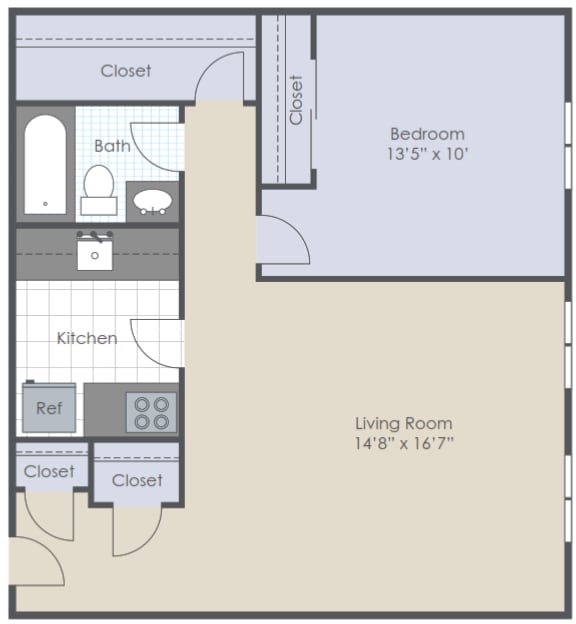 Studio 2D floor plan image