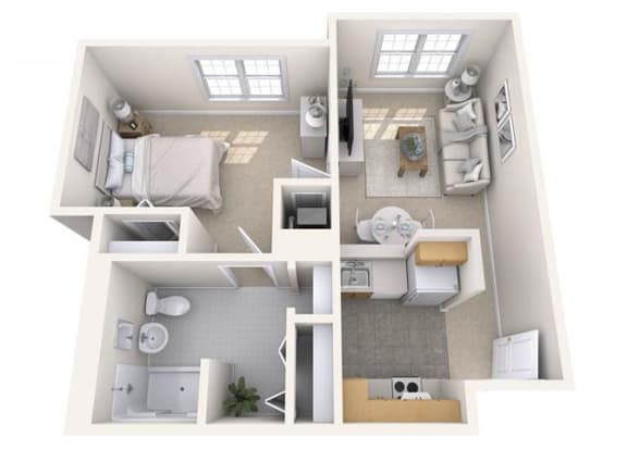 Dorchester - Stratford Floor Plan at The Dorchester &amp; Manor, Pineville, NC