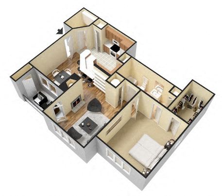 Wesley St James Apartments | The Williow Floorplan