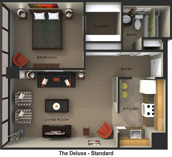  Floor Plan The Deluxe (Standard Suite Style)
