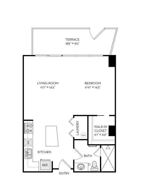 Floor Plan  F518_677_Flats