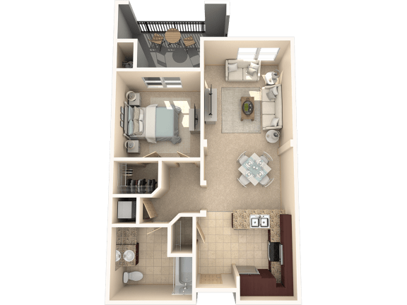 Cypress Floor Plan Cypress Floor Plan at 55+ FountainGlen Jacaranda, Fullerton, 92833