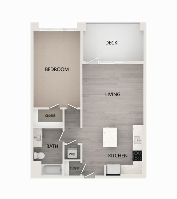 A1-2 - 1 Bed l 1 Bath - 845 sqft