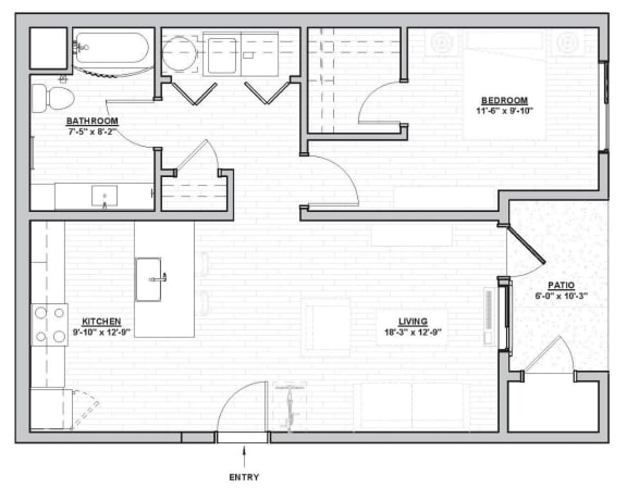 Outpost 44 Apartments Hagen Floor Plan