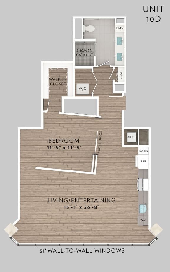 eLofts Apartments 10C Live Floor Plan