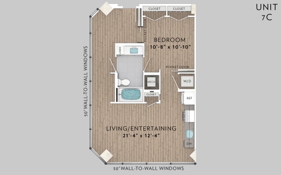 eLofts Apartments 7C Live Floor Plan