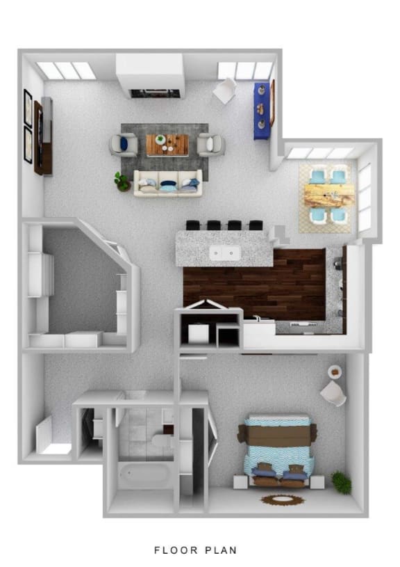 Floor Plan  Villaggio on Yarrow Bay Apartments Sorrento Floor Plan
