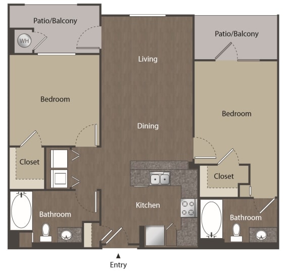 Adagio on the Green_B2 2 Bedroom 2 Bathroom_Mission Viejo Adagio on the Green_B2 2 Bedroom 2 Bathroom_Mission Viejo