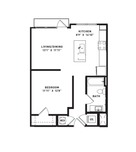The Flats at Big Tex A0 Floor Plan