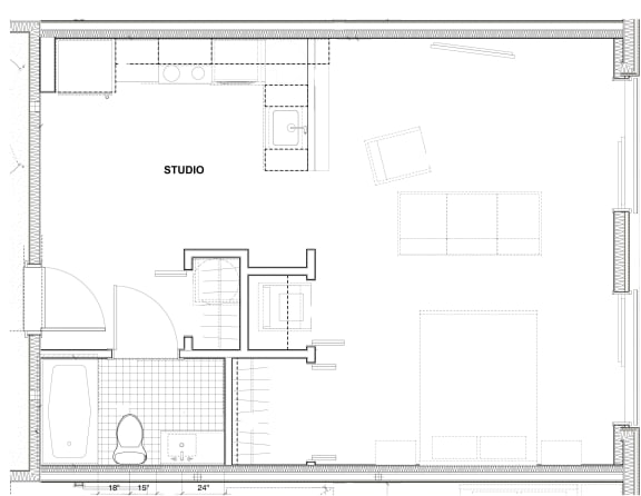 Floor Plan  FranklinFlats_Portland_OR_0x1_Studio