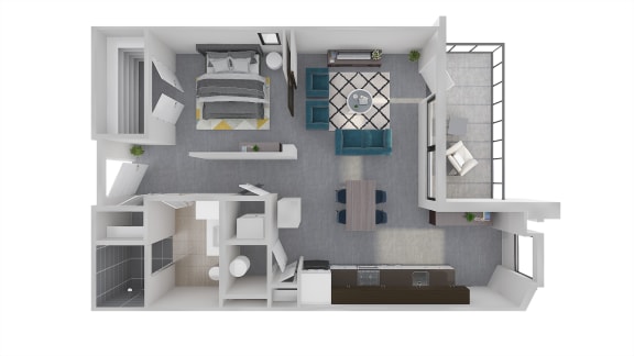 Mission Lofts Apartments 3D Ambition LIVE Floor Plan
