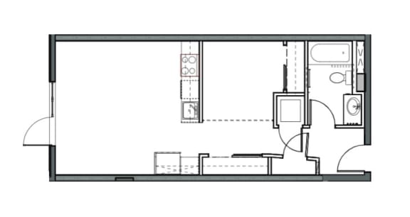 REO Flats One Bedroom Floor Plan