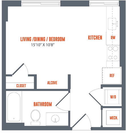 Legacy West End Apartments S2C Floor Plan