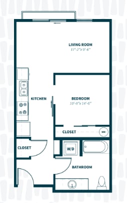 Floor Plan A1 Furnished Plus Utility Package