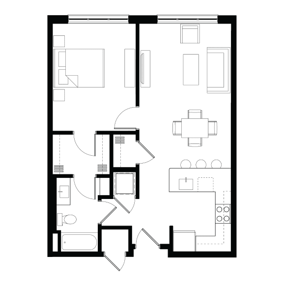 Zen Apartments Amethyst Floor Plan