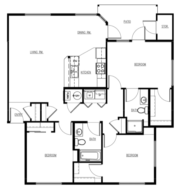 Floor Plan 3 Bedroom