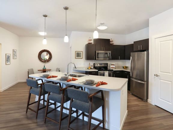 Spacious Kitchen at avenue c apartments billings mt