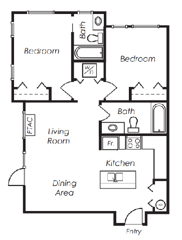 C Floor Plan at West Village at Four Points, Bozeman, MT